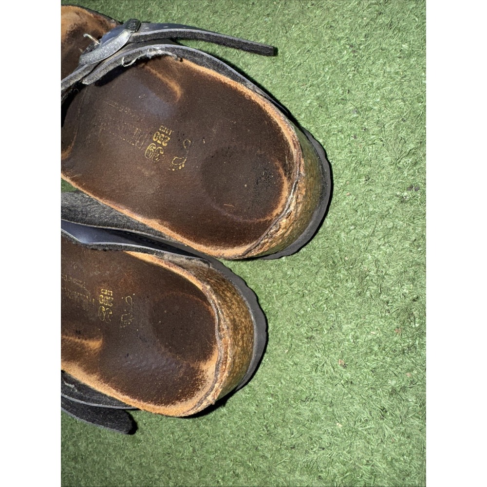 Birkenstock Gizeh Thong Sandals Black Metallic Size‎ 39 - Picture 3 of 5